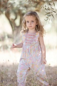 Kız Bebek Ayaksız Koton Tulum