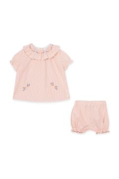 Kız Bebek Bluz + Bloomer Set