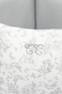Bebek Odası için Dekoratif Yastık Toile de Jouy Gris