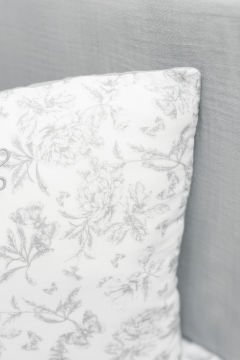 Bebek Odası için Dekoratif Yastık Toile de Jouy Gris