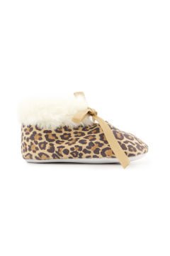 Kız Bebek Leopar Desenli Patik