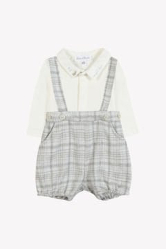 Erkek Bebek Askılı Şort + Body Takım