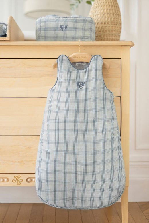 Erkek Bebek Uyku Tulumu 70cm  Twill de Coton
