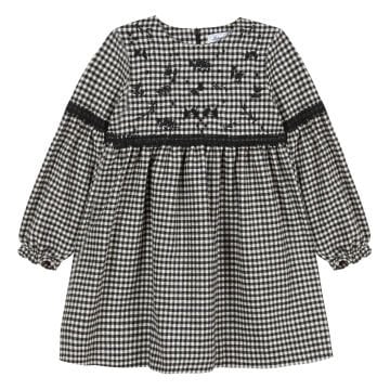 Kız Çocuk Kareli Elbise