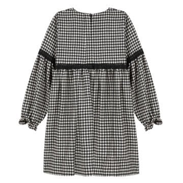 Kız Çocuk Kareli Elbise