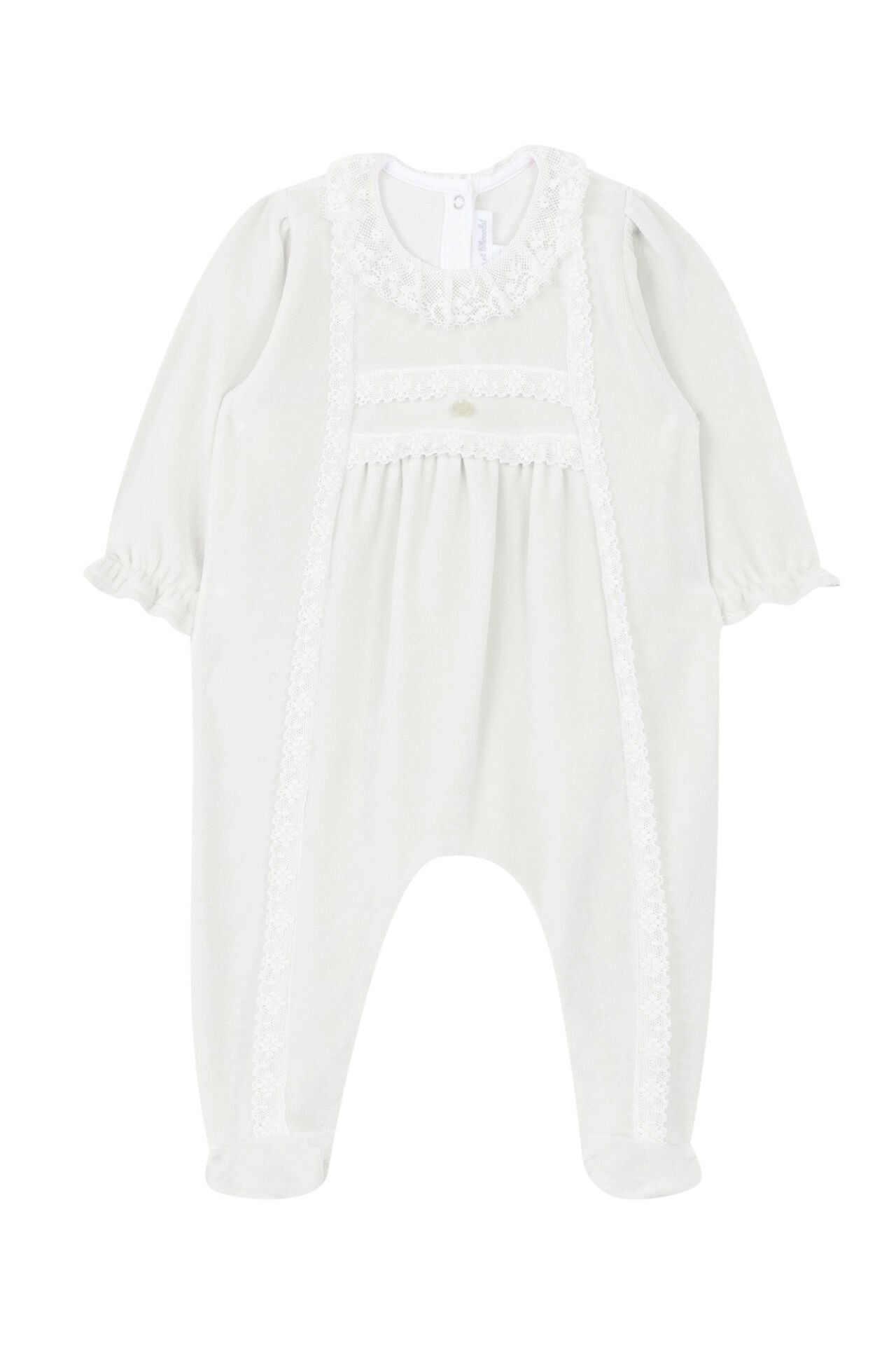 Kız Bebek Fistolu Kadife Tulum