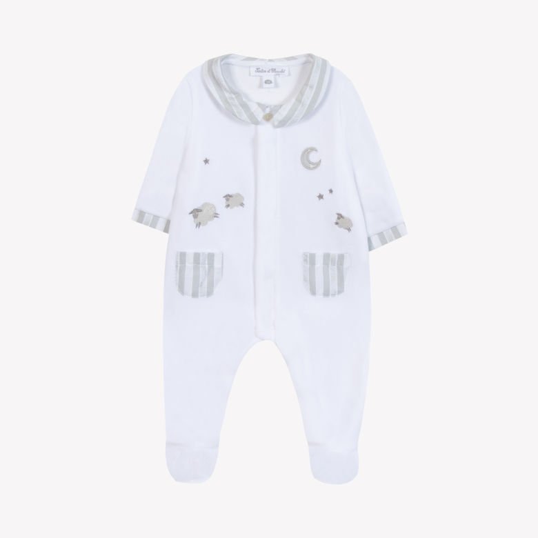 Erkek Bebek Garda Yakalı Kadife Tulum