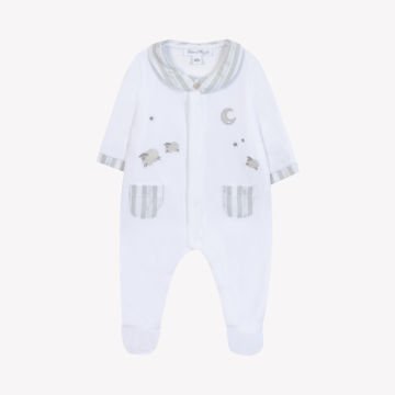 Erkek Bebek Garda Yakalı Kadife Tulum