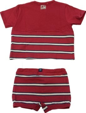 Erkek Bebek Koton Takım T-Shirt + Şort