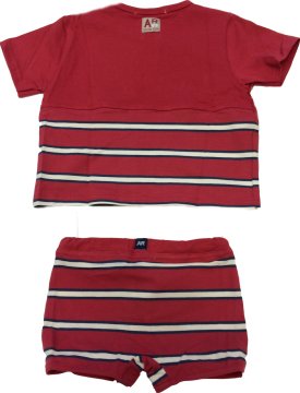 Erkek Bebek Koton Takım T-Shirt + Şort