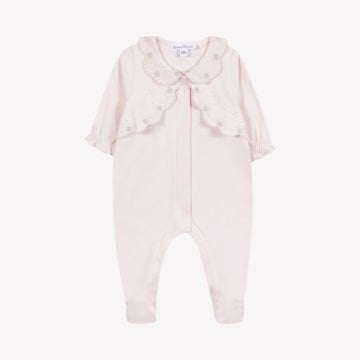Kız Bebek Nakışlı Coton Tulum