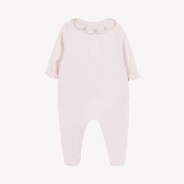 Kız Bebek Nakışlı Coton Tulum