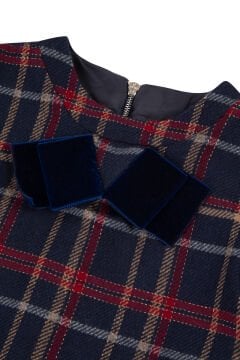 Kız Çocuk Ekoseli Elbise