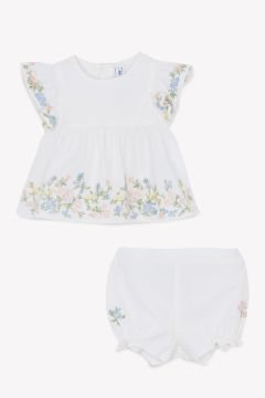 Kız Bebek Tunik + Bloomer Set