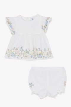 Kız Bebek Tunik + Bloomer Set