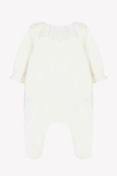 Kız Bebek Dantel Yakalı Kadife Tulum