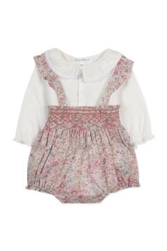 Kız Bebek Askılı Şort Body Set