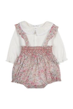 Kız Bebek Askılı Şort Body Set