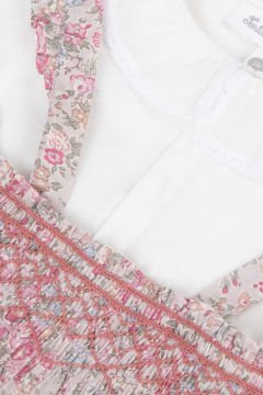 Kız Bebek Askılı Şort Body Set