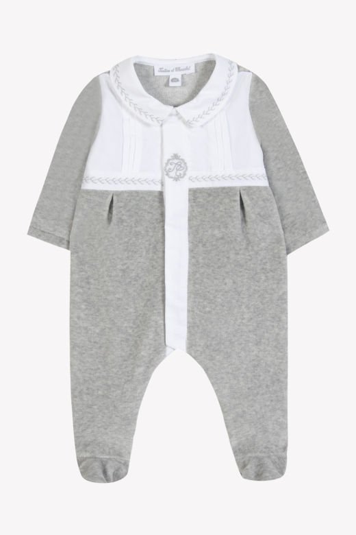 Erkek Bebek Kadife Tulum