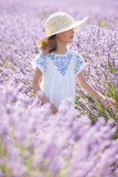 Kız Çocuk Keten Elbise