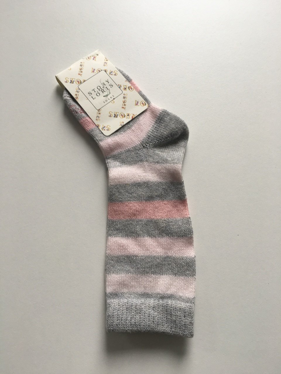Kız Bebek Çizgili Çorap