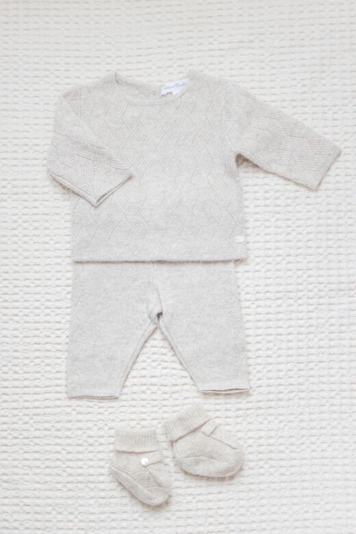 Bebek Kaşmir Bluz + Pantalon Set