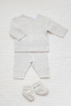 Bebek Kaşmir Bluz + Pantalon Set