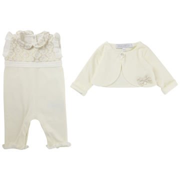 Kız Bebek Tulum + Ceket Set