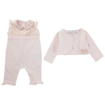 Kız Bebek Tulum + Ceket Set