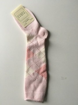 Kız Çocuk Baklava Desenli Çorap