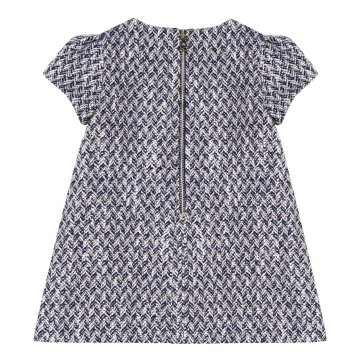 Kız Bebek Kısa Kollu Cepli Elbise
