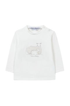 Kuzu Aplikli Bebek T-Shirt