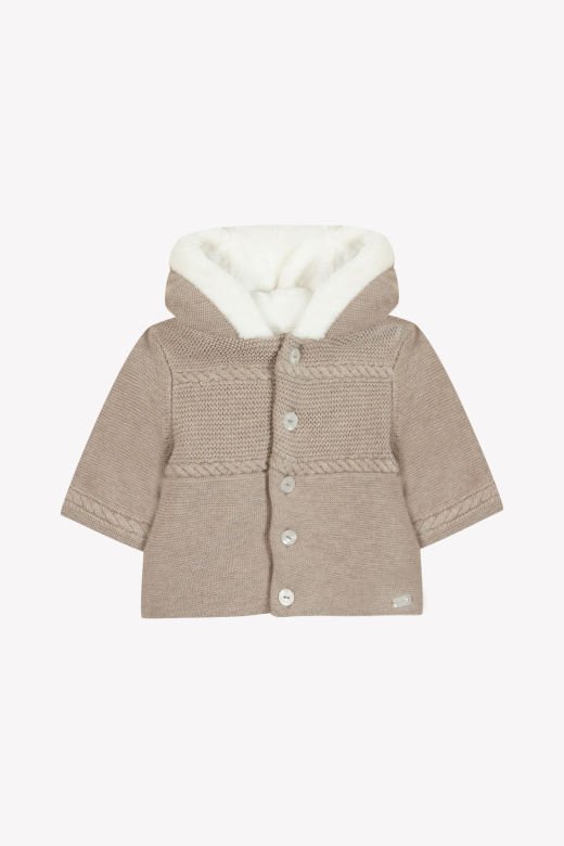 Bebek Muflonlu Triko Manto