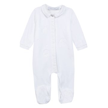 Erkek Bebek Önden Açılan Kadife Tulum