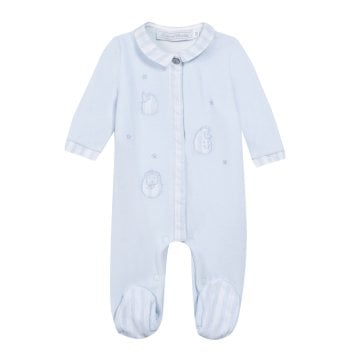 Erkek Bebek Önden Açılan Kadife Tulum