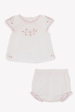 Kız Bebek Tunik + Bloomer Set