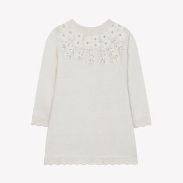 Kız Bebek Uzun Kollu Triko Elbise