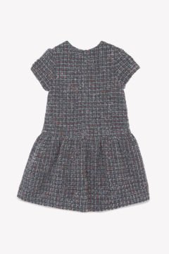 Kız Çocuk Kısa Kollu Tüvit Elbise