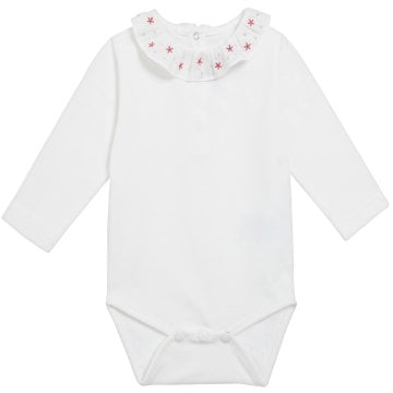 Kız Bebek Yakası Yıldızlı Body