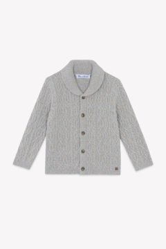 Erkek Çocuk Saç Örgülü Yün Hırka