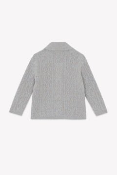 Erkek Çocuk Saç Örgülü Yün Hırka