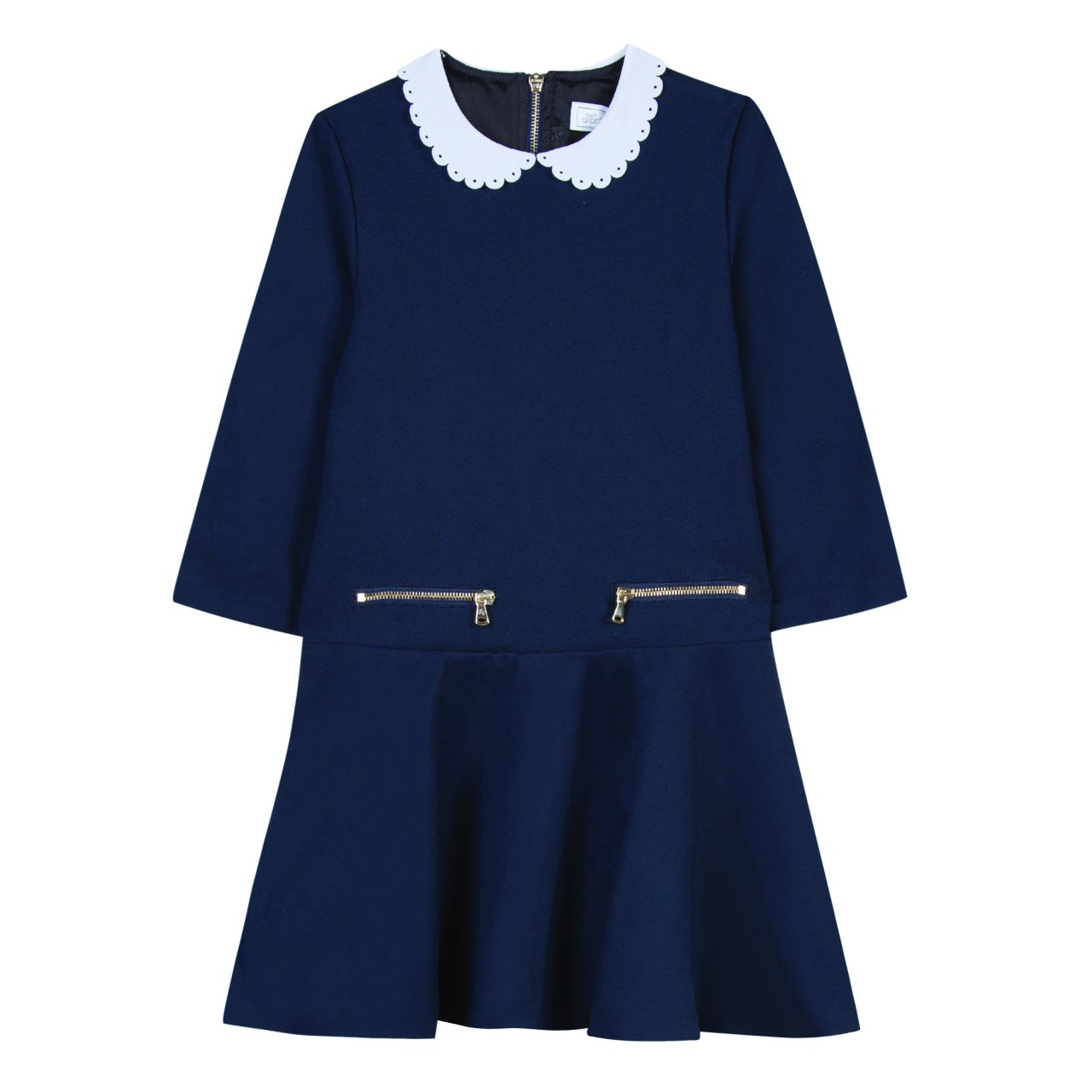 Kız Çocuk Uzun Kollu Yakalı Elbise