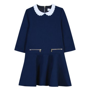 Kız Çocuk Uzun Kollu Yakalı Elbise