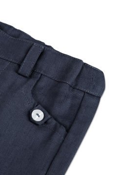 Erkek Bebek Keten Pantalon