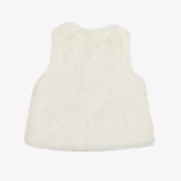 Kız Bebek Fiyonk Detaylı Kürk Yelek