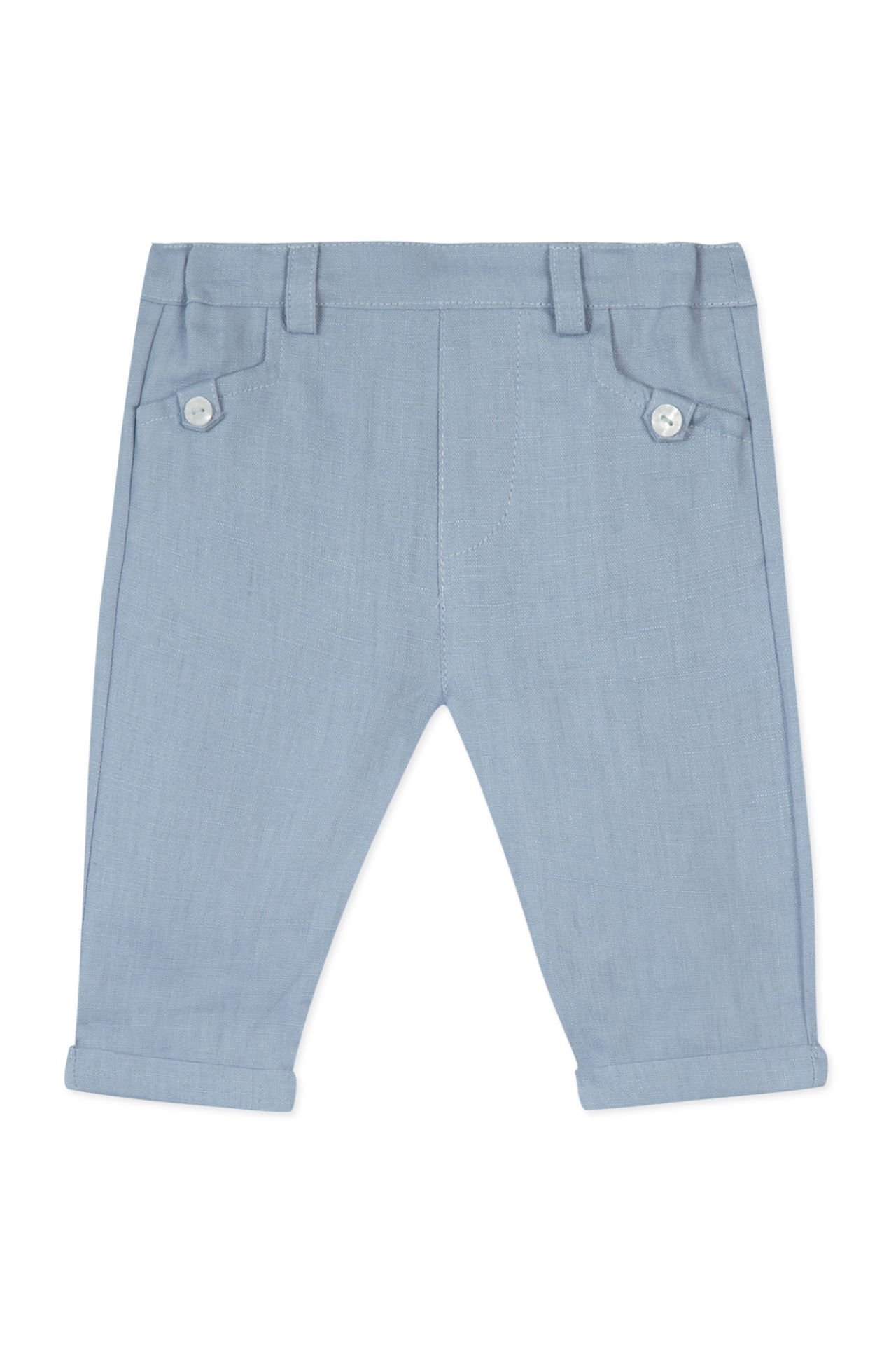 Erkek Bebek Keten Pantalon