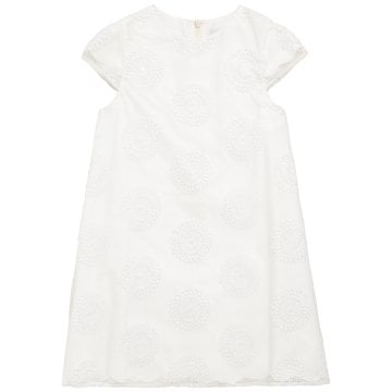 Kız Çocuk İşlemeli Şık Elbise