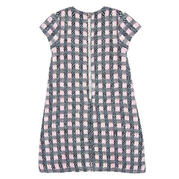 Kız Çocuk Kısa Kollu Yuvarlak Yaka Elbise