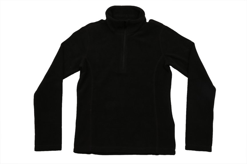 Siyah Kız Çocuk Polar Sweatshirt